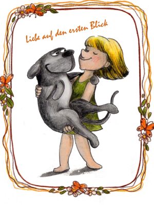 Liebe auf den ersten Blick - Postkarte klein