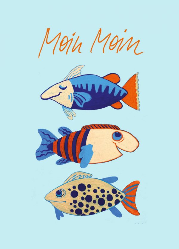 Moin Moin - Postkarte klein