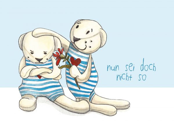 Nun sei doch nicht so - Postkarte klein