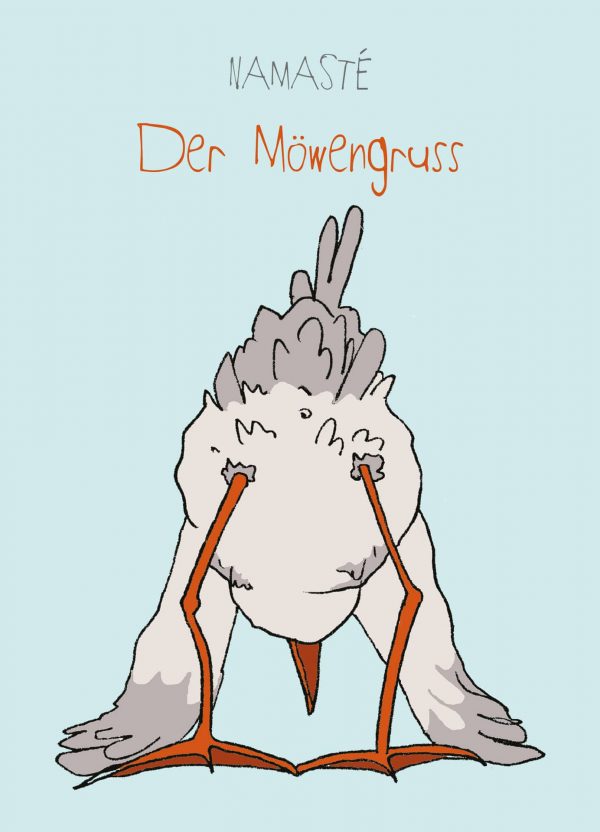 Namasté - Der Möwengruß - Postkarte klein
