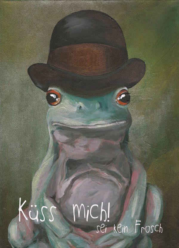 Frosch - Postkarte klein