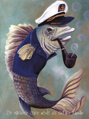 Fisch - Postkarte klein