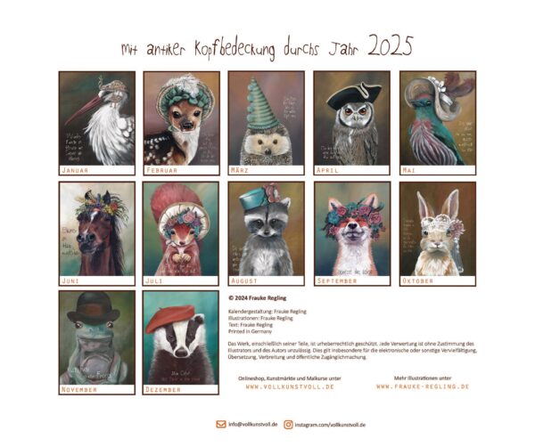 Kalender "barock" - Wandkalender