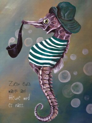 Seepferdchen - Postkarte klein