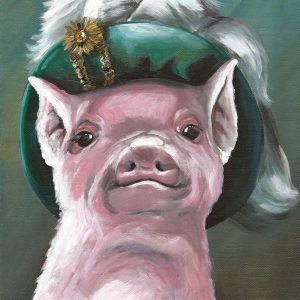 Schwein - Postkarte klein