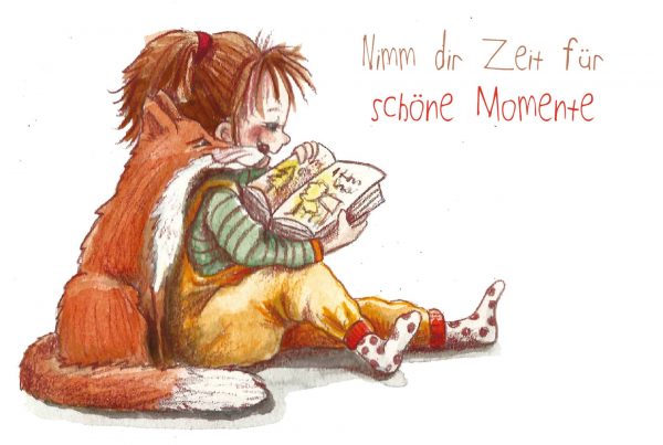 Nimm dir Zeit für schöne Momente - Postkarte klein
