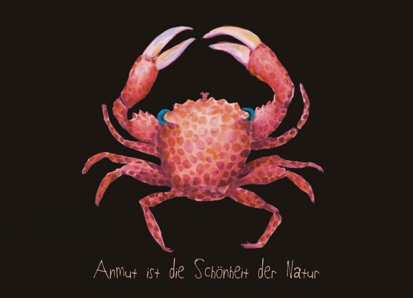Anmut ist die Schönheit der Natur - Postkarte klein