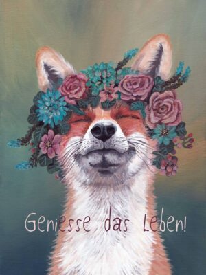 Fuchs - Postkarte klein