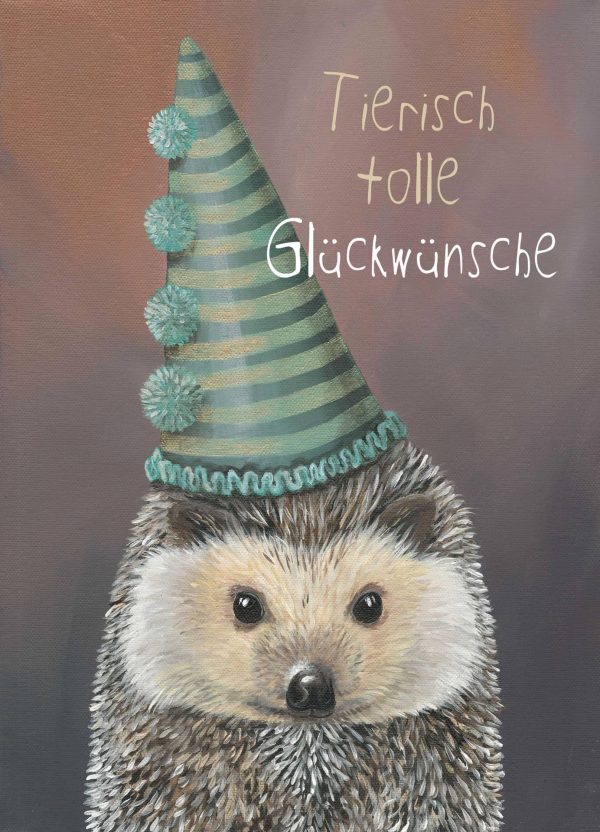 Igel - Postkarte klein