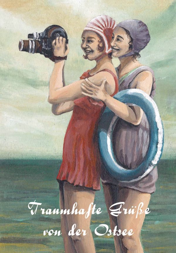 Traumhafte Grüße von der Ostsee - Postkarte groß