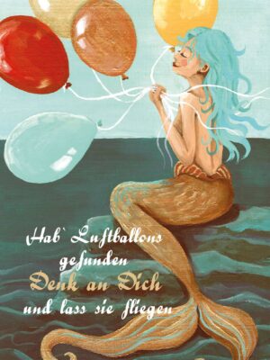 Hab' Luftballons gefunden - Postkarte groß