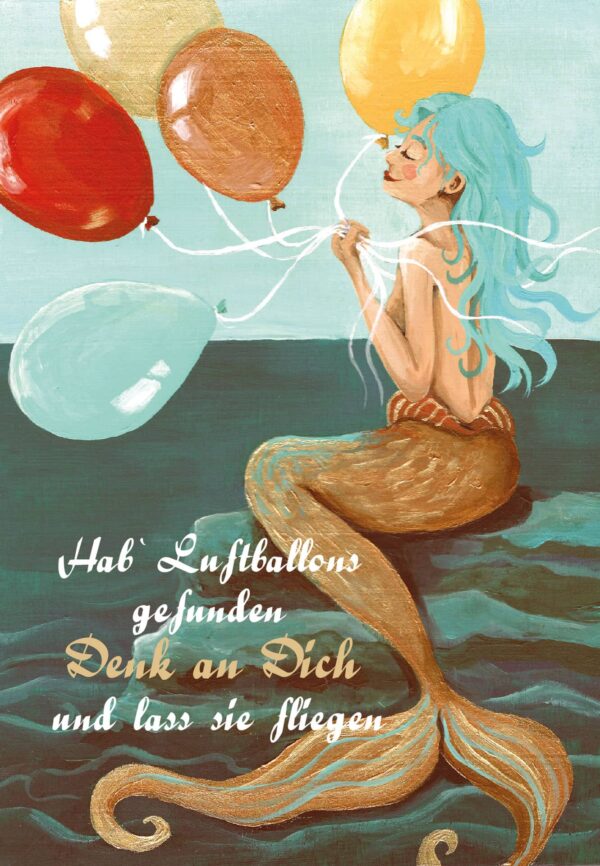 Hab' Luftballons gefunden - Postkarte groß