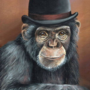 Original - Schimpanse - Original in Acryl auf Leinwand - handsigniert und versiegelt.