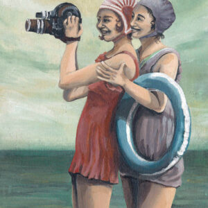 Retro “Frauen mit Kamera” - Kunstdruck