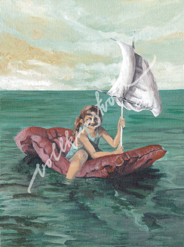 Retro “Luftmatratze" - Kunstdruck