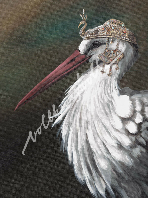 Storch - Kunstdruck
