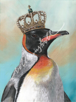 Original - Pinguin - Original Acrylbild auf Leinwand - handsigniert und versiegelt.