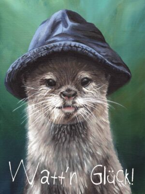 Otter - Postkarte klein