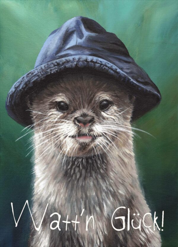 Otter - Postkarte klein