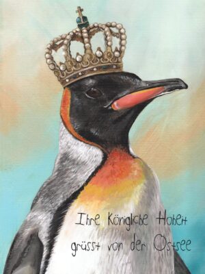 Pinguin - Postkarte klein
