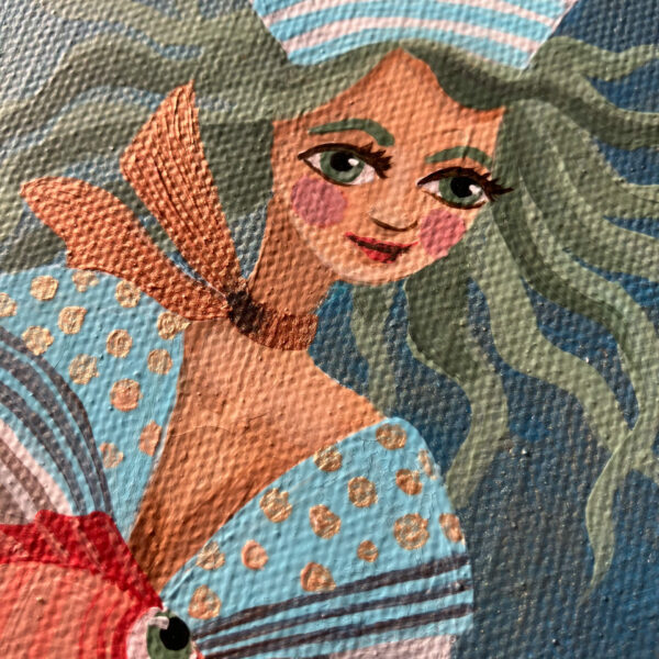 Original - Meerjungfrau - Original in Acryl auf Leinwand - handsigniert und versiegelt.