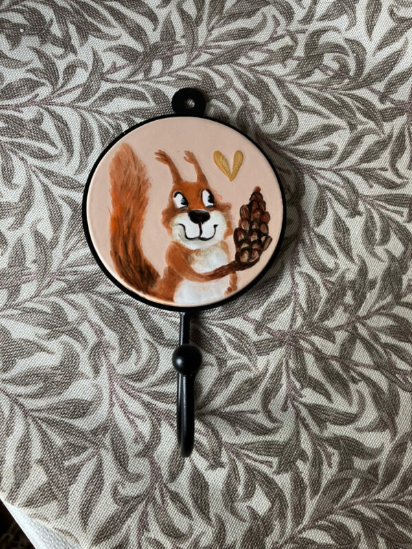 Haken, Eichhörnchen - Keramik