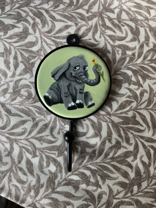Haken, Elefant - Keramik