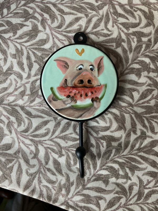 Haken, Schwein - Keramik