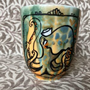 Becher Kraken - Porzellan