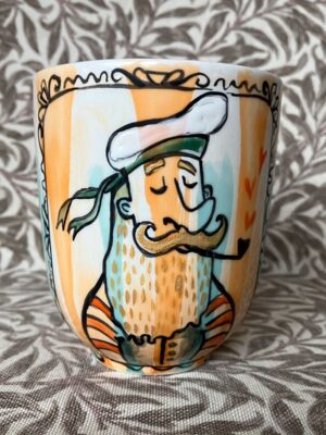 Becher Matrose - Porzellan