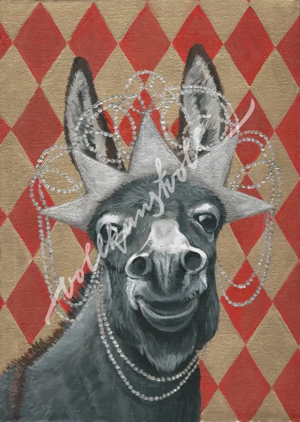 Esel - Kunstdruck