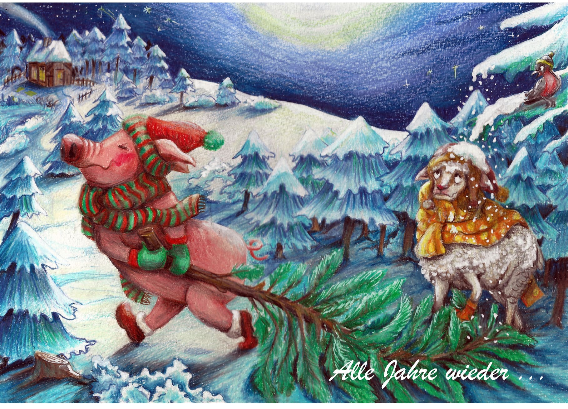 Alle Jahre wieder Alle Jahre wieder - Postkarte klein