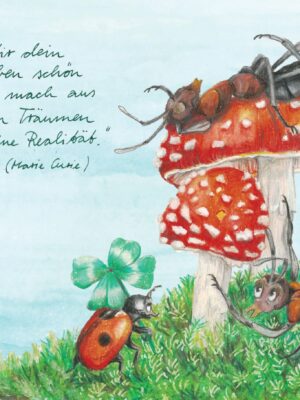 Träume dir dein Leben schön... - Postkarte klein