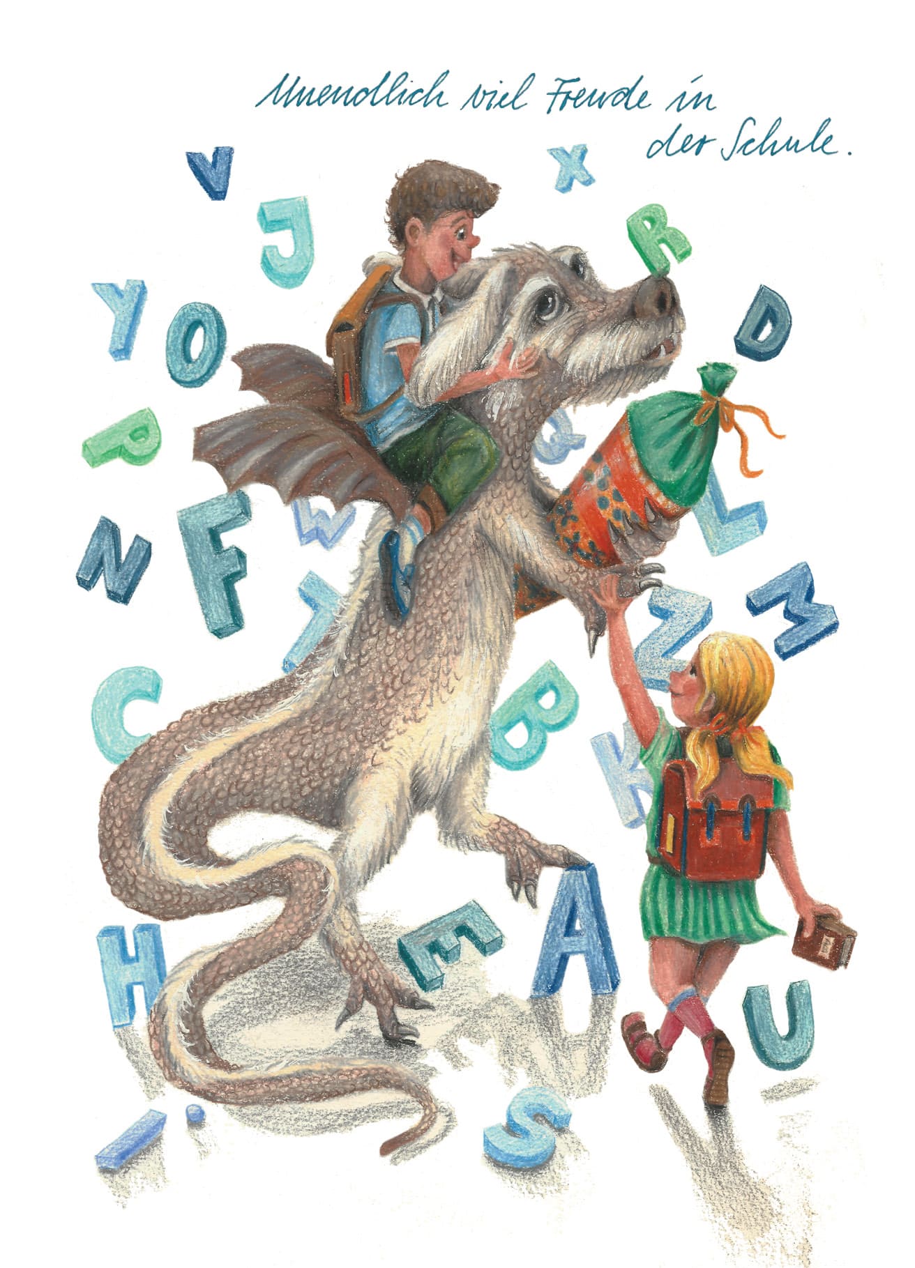 Undendlich viel Freude in der Schule Undendlich viel Freude in der Schule - Postkarte klein
