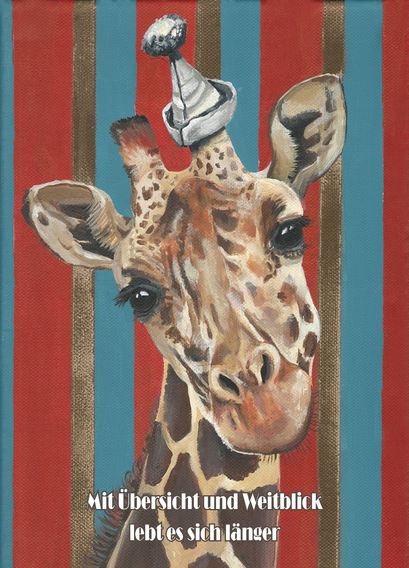 Giraffe Giraffe - Postkarte klein
