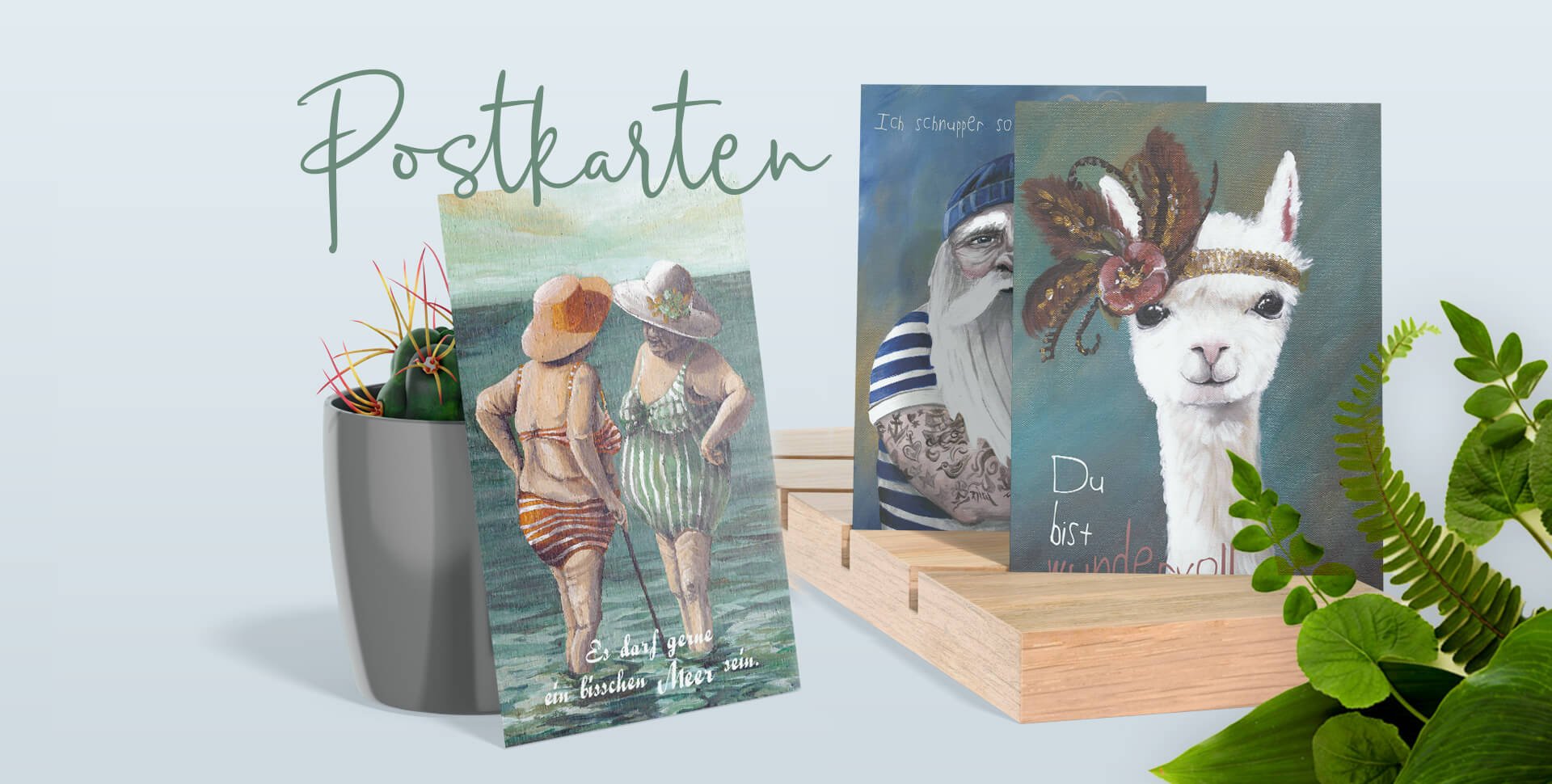 vollkunstvolle Postkarten